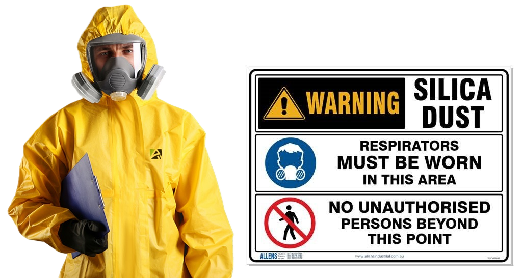 Concrete Grinding 7 Silica Dust Warning Sign - Flooring And Grinding Australia