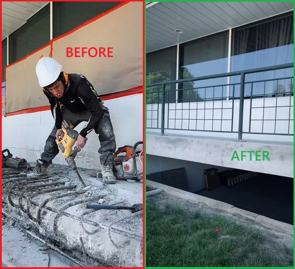 Free Concrete Cancer Inspection 1 Concrete Cancer Repairs - Concrete Spalling Repairs - Before & After - 21