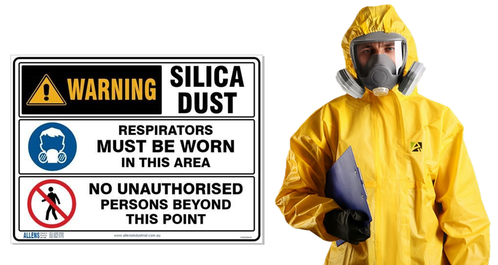 Silica Dust Warning Sign - Flooring And Grinding Australia